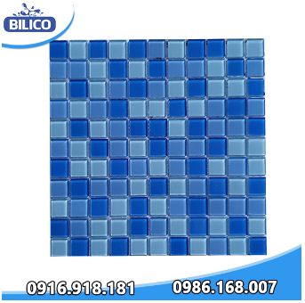 Gạch mosaic màu xanh dương - Thiết Bị Bể Bơi Bilico - Công Ty Cổ phần Xây Dựng Và Thiết Bị Bilico